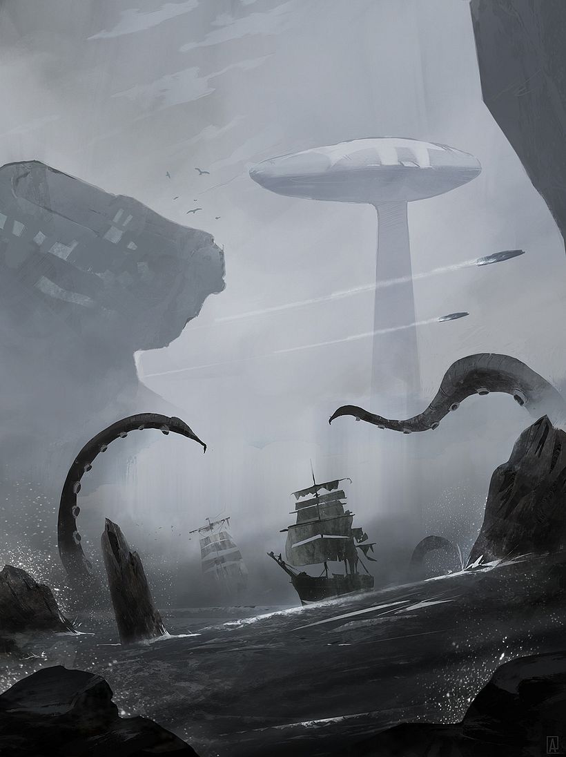 Portadas syfy - Dibujo