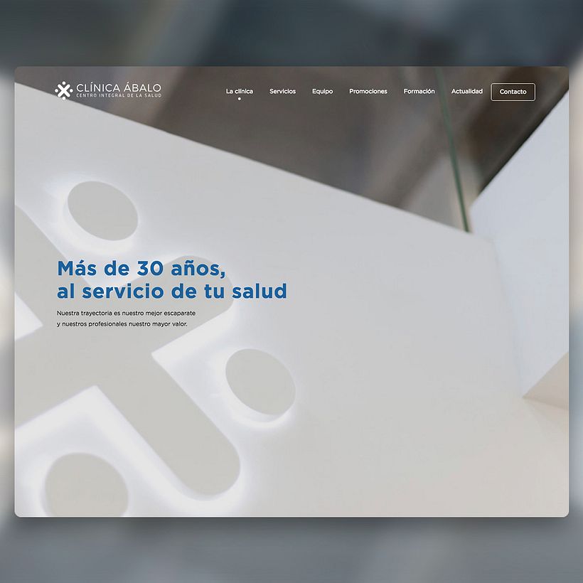 Clínica Ábalo · Web corporativa 3