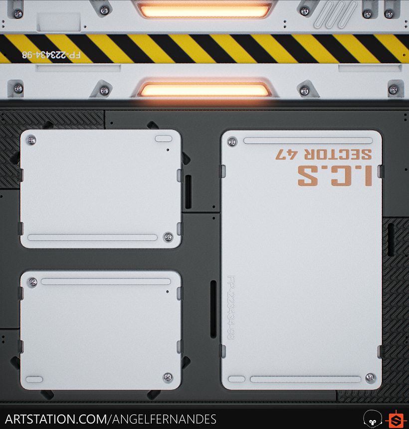 SciFi Panel - Substance Designer 3
