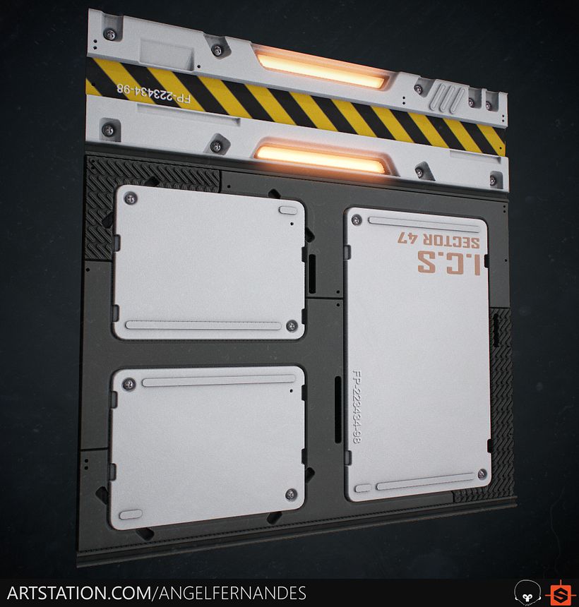 SciFi Panel - Substance Designer 4