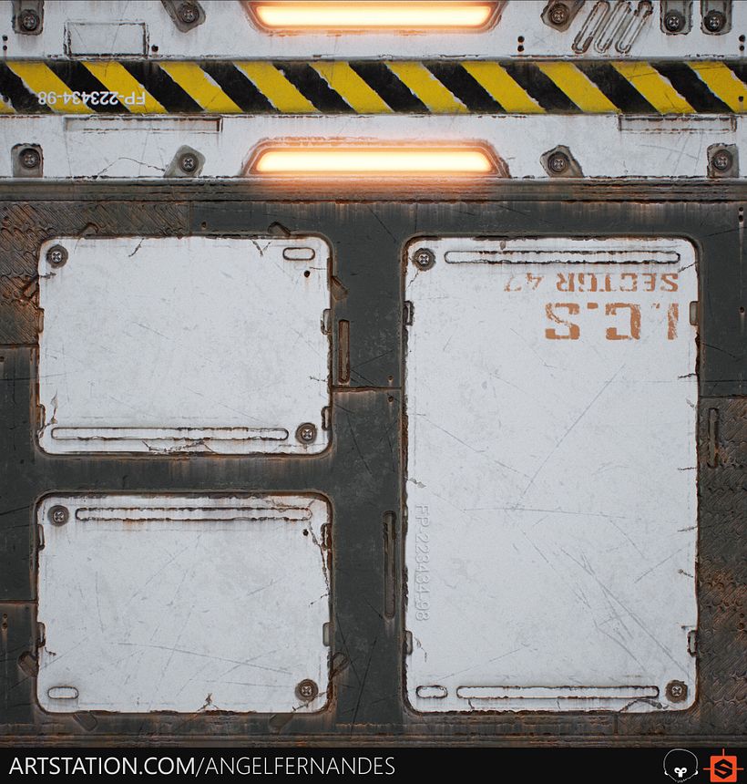 SciFi Panel - Substance Designer 6