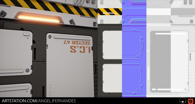 SciFi Panel - Substance Designer 1