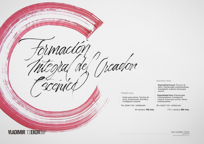 Cartelería para Laboratorio de acción escénica Vladimir Txecov 4