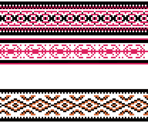 EMILIA Jacquard en dos partes: dos colores y tres colores con cambio por un cuarto. 3