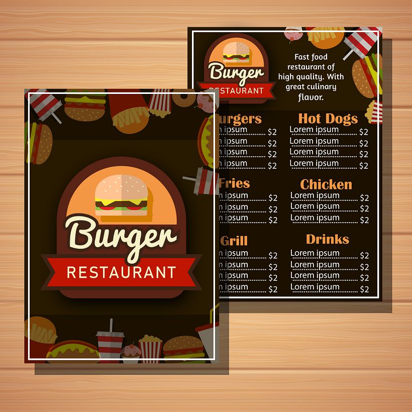 Restaurant: Flyer & menu 3