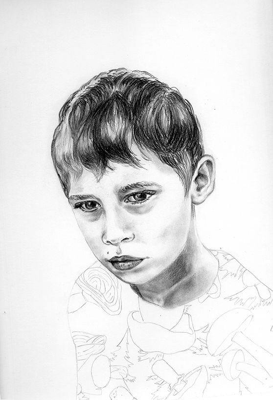 Mi Proyecto del curso: Retrato con lápiz, técnicas de color y Photoshop 1