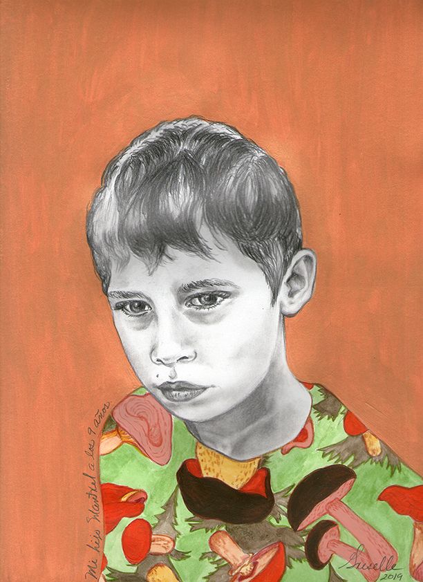 Mi Proyecto del curso: Retrato con lápiz, técnicas de color y Photoshop 3