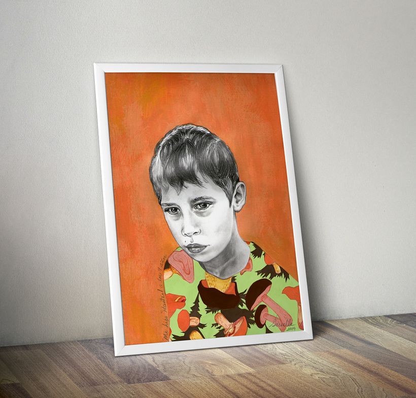 Mi Proyecto del curso: Retrato con lápiz, técnicas de color y Photoshop 5