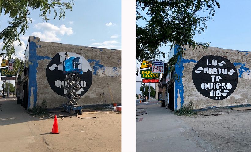 mural en Gary, Indiana. Agosto 2018.
