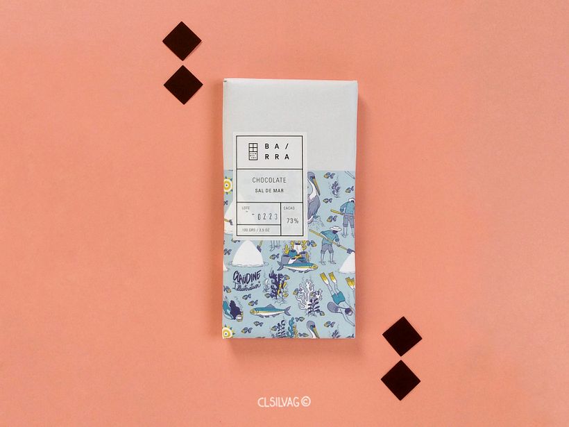 Nuevo diseño de Packaging para Barra Chocolate, sabor: Sal de Mar.
