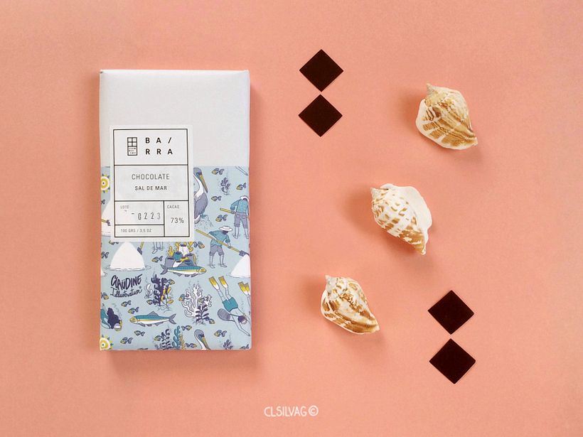 Nuevo diseño de Packaging para Barra Chocolate, sabor: Sal de Mar.