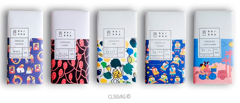 Barras Ilustradas por artistas chilenos y extranjeros - Fotografías: barrachocolate.cl