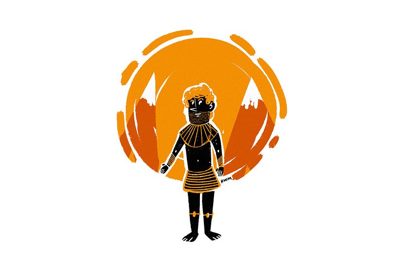 Pelao' - Traditionelle Illustration