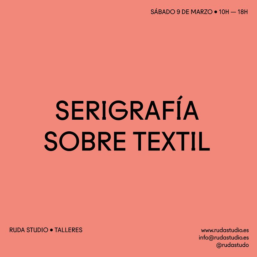 Ruda Studio I Taller de Serigrafía Textil 1