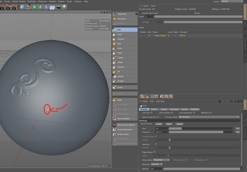 Problema con Stamp y Brush Preset en C4D 1