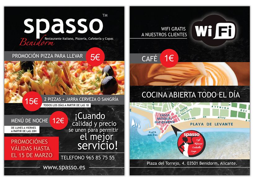 [FLYERS & TARJETA] SPASSO BENIDORM 1