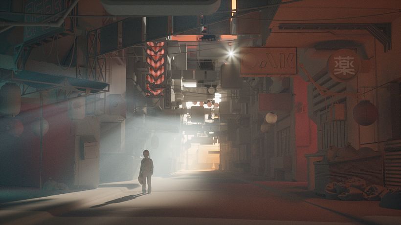 clay Pass ( nuestra escena con un material global neutro )