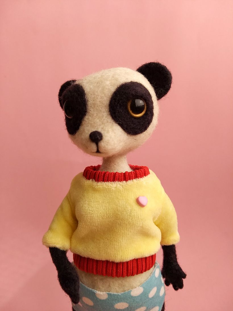 Pandita con Buzo/Sudadera de plush