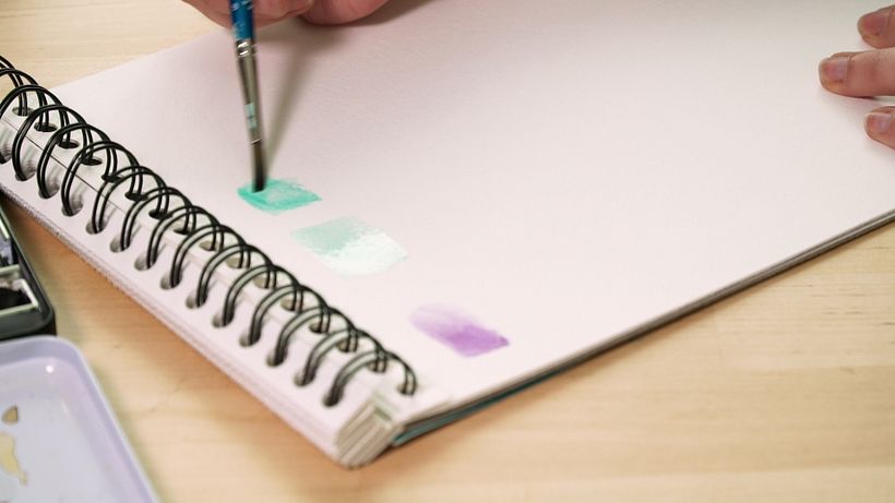 Tutorial acuarela: cómo pintar con pinceles y lápices acuarelables 12