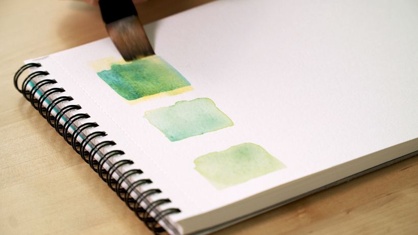 Tutorial acuarela: cómo pintar con pinceles y lápices acuarelables 26