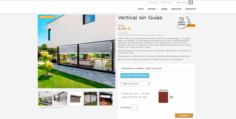 Diseño y maquetación tienda Online 3