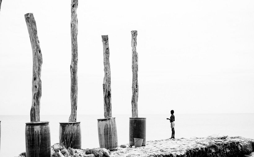 Pequeño pescador - Isla fuerte, Colombia