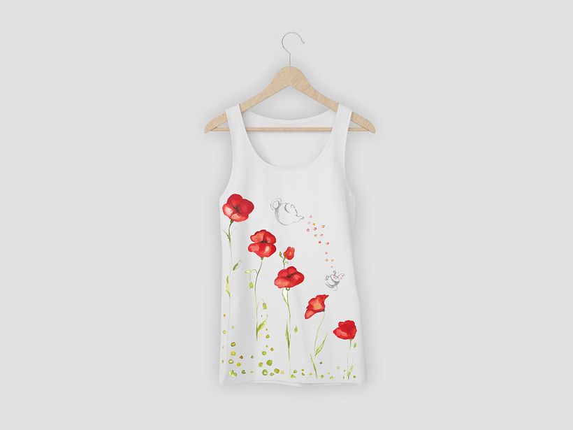 Camiseta amapolas 1