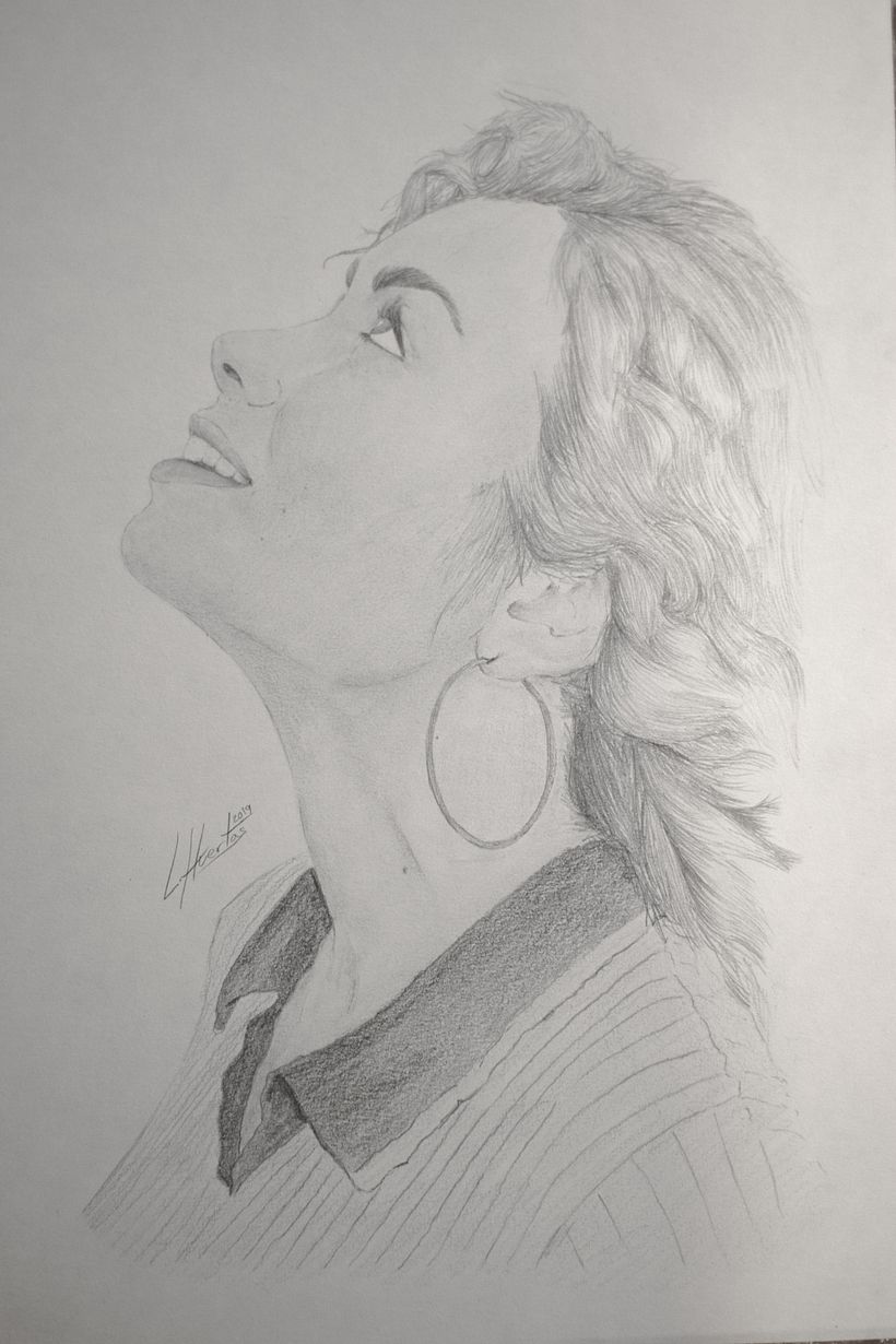 Mi Proyecto del curso: Retrato realista con lápiz de grafito 0