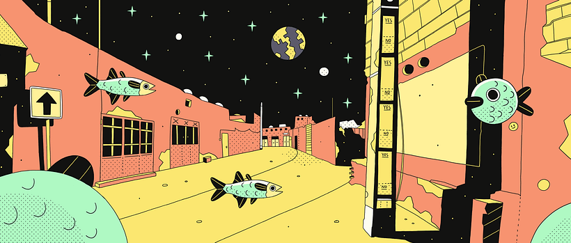 Vals: ilustración surrealista, obsesiones y Yayoi Kusama 4