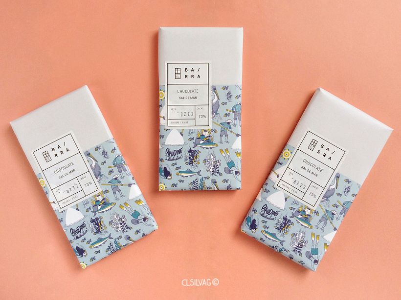 Nuevo diseño de Packaging para Barra Chocolate, sabor: Sal de Mar.
