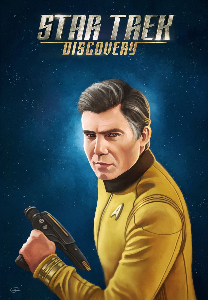 Star Trek Discovery - Pike - Traditional illustration
