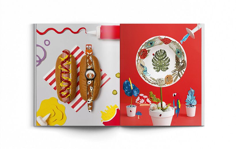 Hot Watch “Fox the dog” de Swatch & Flor de plato de Cartuja de Sevilla