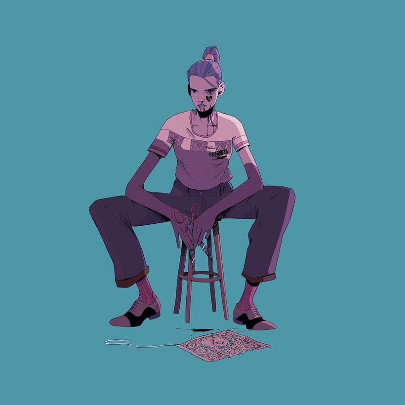 Sergio Navajas y sus musas envueltas en coloridos elementos pop 6