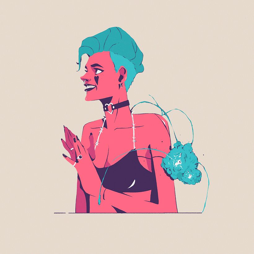 Sergio Navajas y sus musas envueltas en coloridos elementos pop 5