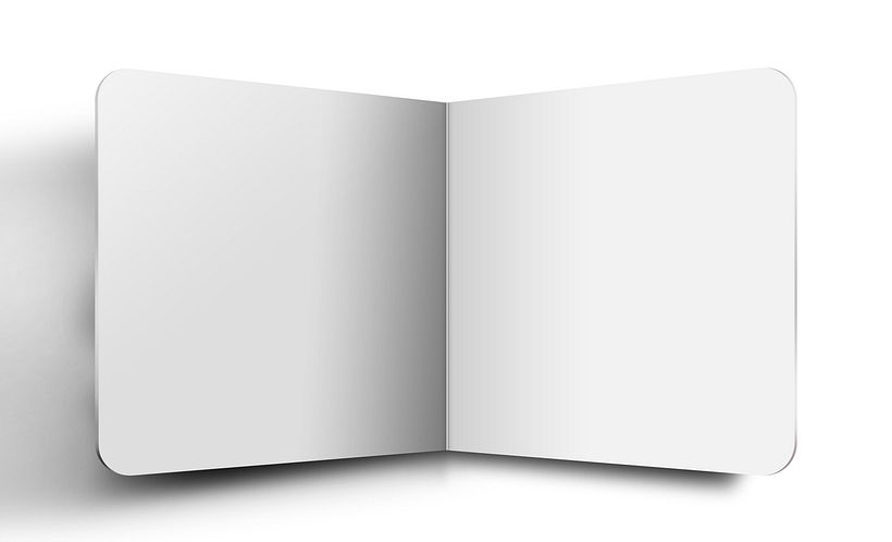 Mockup del interior de un libro ABC