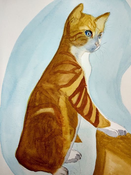 Acuarela de Simba 5