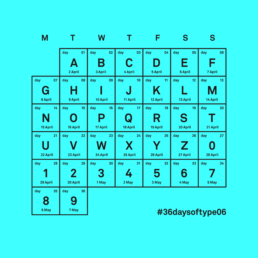 ¿Participas en el #36daysoftype?  2