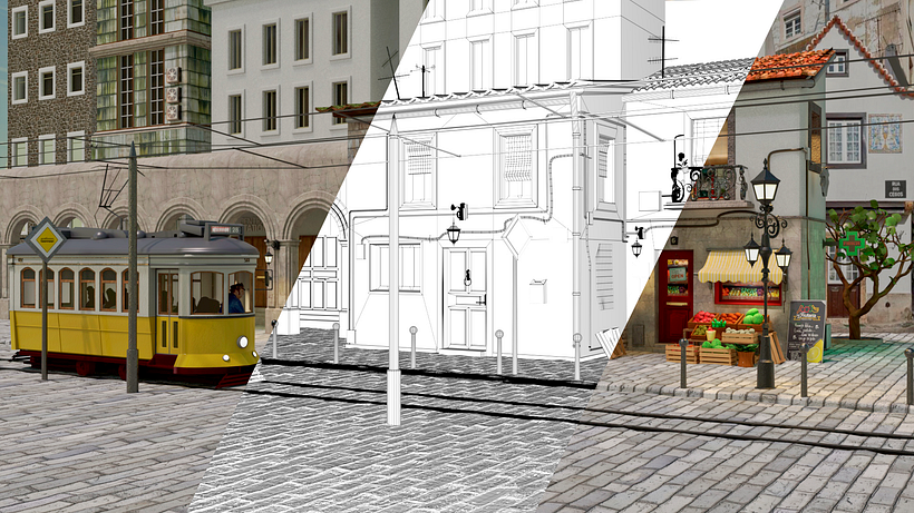Lisbon in progress - 3D