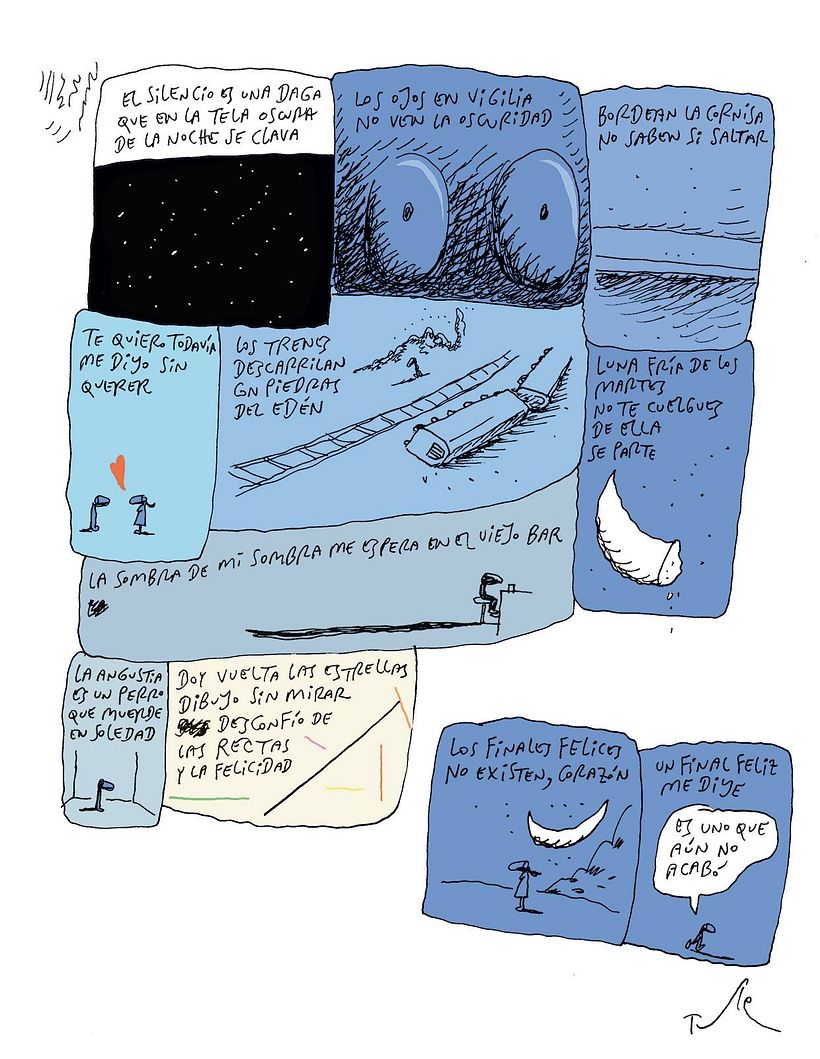 Viñeta dominical de Tute en La Nación Revista. 