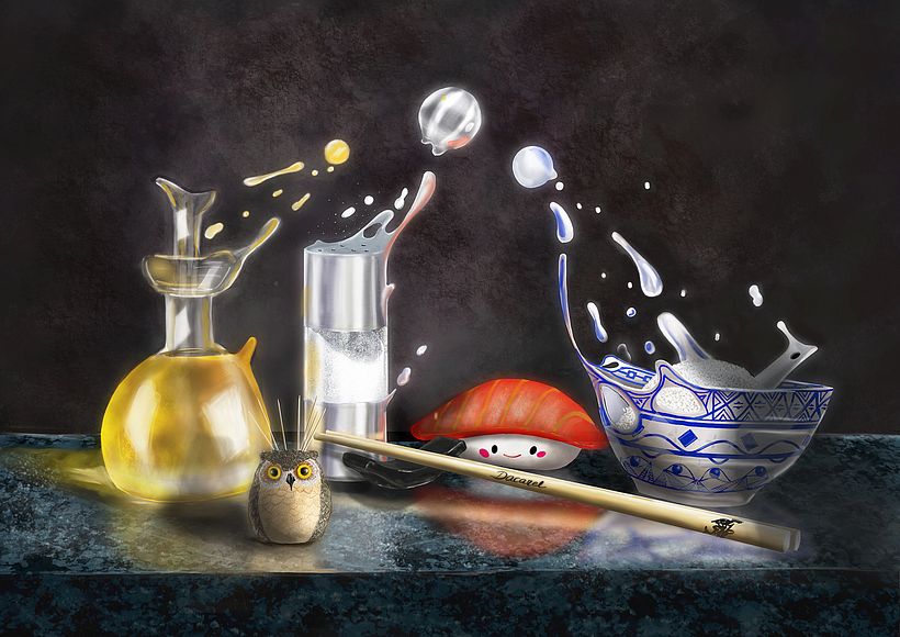 Resultado final del bodegón. -1