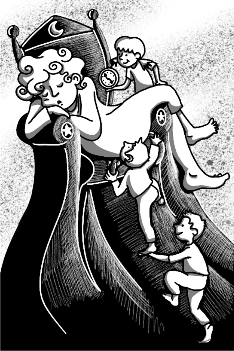 Ilustraciones b/n para relatos 8/12 años. Fundación Pere Tarres -1