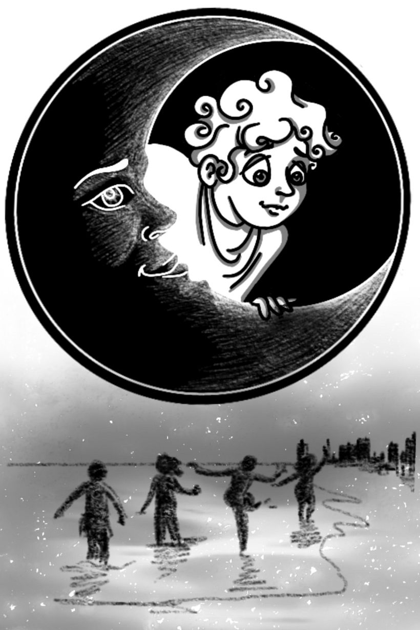 Ilustraciones b/n para relatos 8/12 años. Fundación Pere Tarres 0