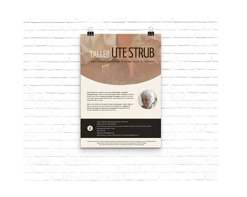 Poster Taller con Ute Strub (2019) organizado por Marisa Amor  0