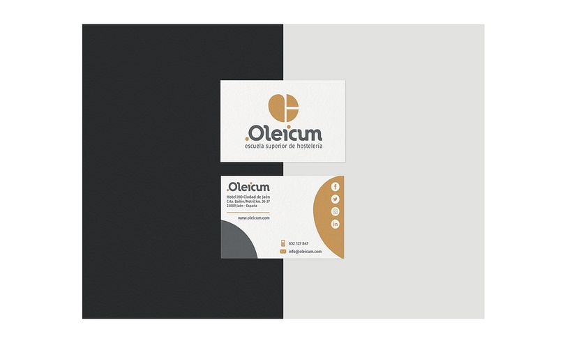 Branding para Escuela Superior de Hostelería Oleicum. 1