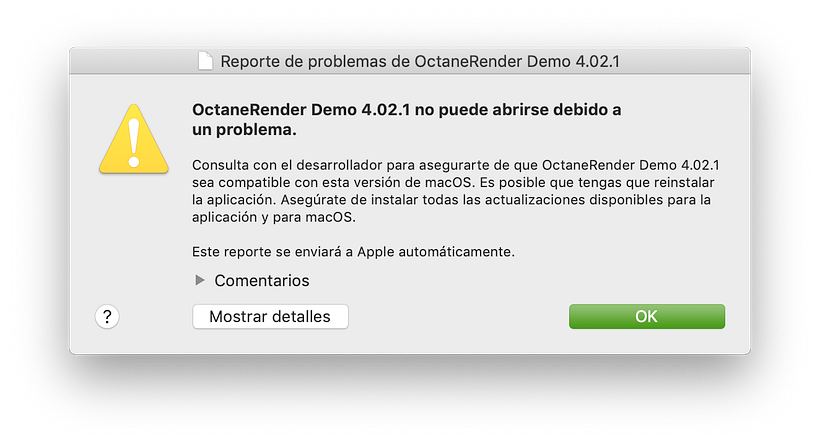Problemas con Render Octane 1