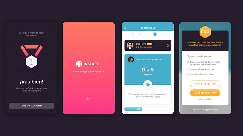 El reto fue crear un producto que mantuviera enganchados a los usuarios, a través de mostrarles rutinas personalizadas.