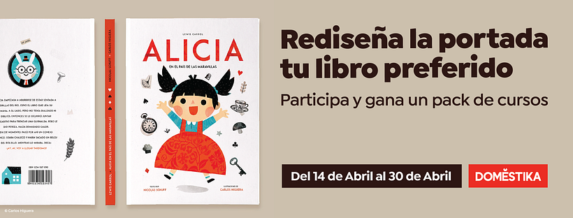 Rediseña la portada de tu libro favorito y gana un pack de 3 cursos 0