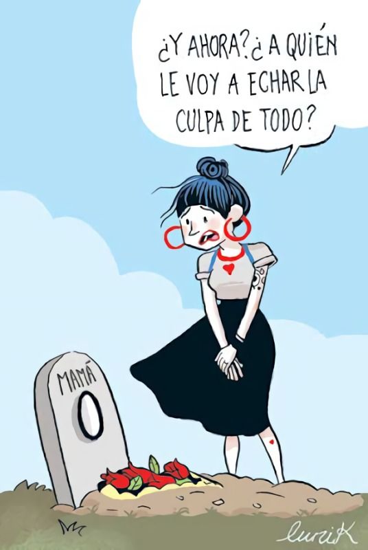 Viñeta de humor negro de Alejandra Lunik