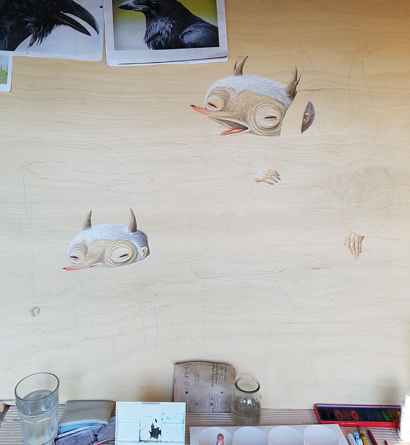 Gebieden met aquarel