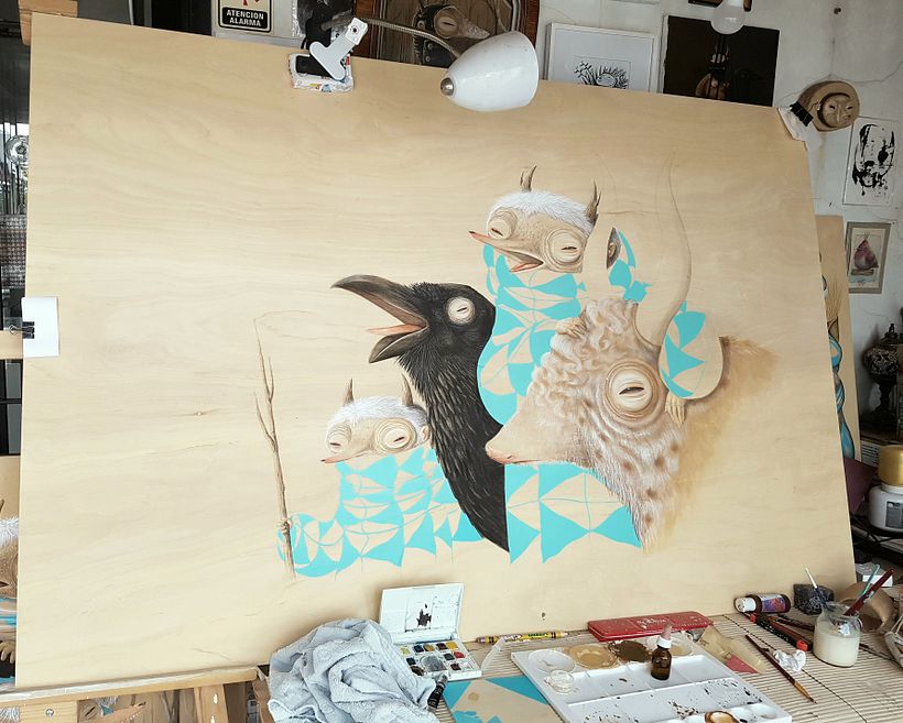 Acrylzones (blauwe kleur)